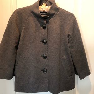 Gray Jersey Knit Jacket/Blazer